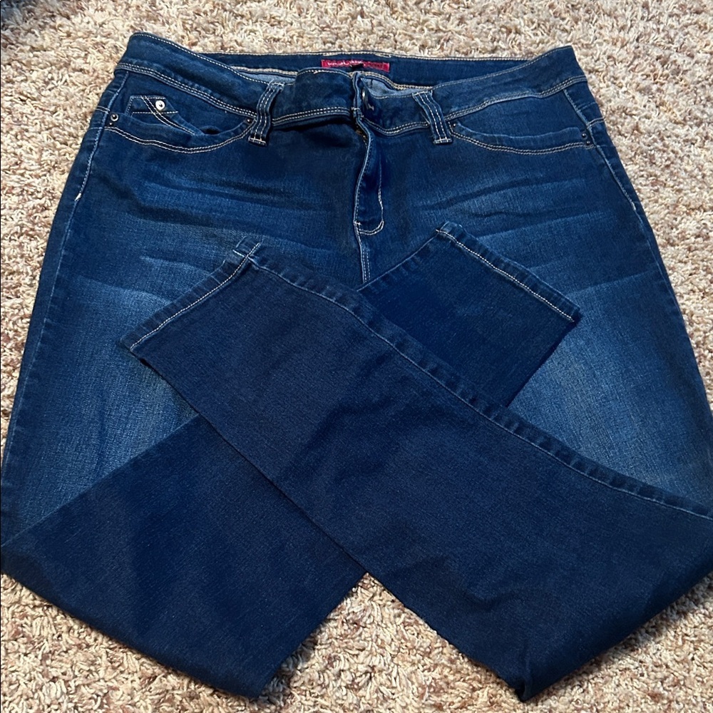 YMI Women's Dark Blue Skinny Jeans - Picture 4 of 8